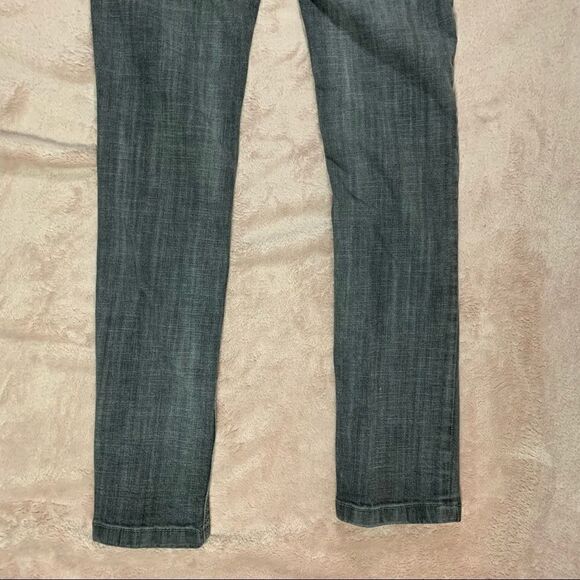Free People Mid Rise Grey Wash Straight Leg Jeans 27 - Picture 7 of 8